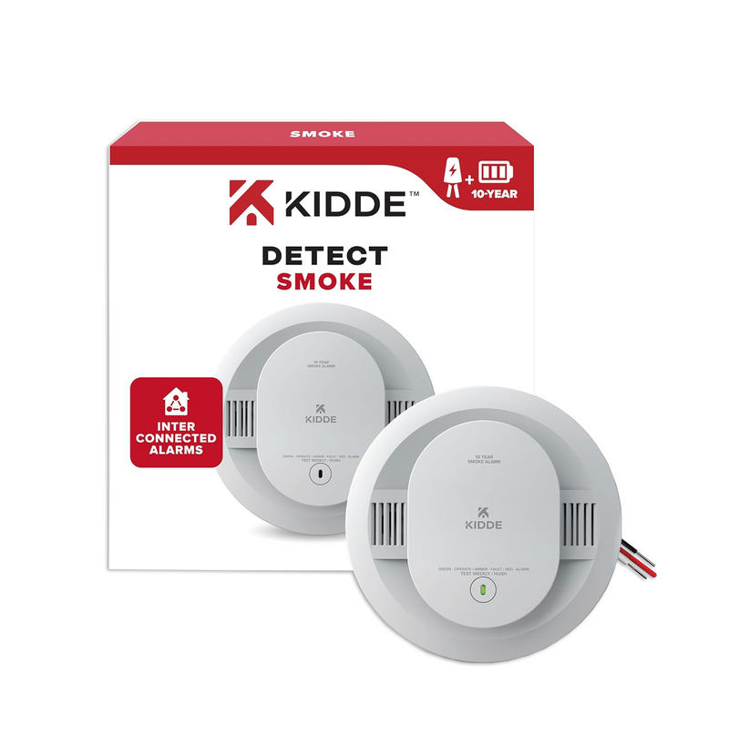 Detector de humo cableado con batería de reserva interconectable 20SA10 Marca: Kidde