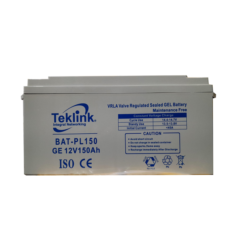 Batería de 12 voltios DC 150 amperios para alarma PL150 Marca: Teklink