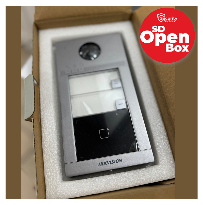 (Caja abierta) Videoportero metálico de 2 botones DS-KV8213-WME1(C)-LIQ- Marca: Hikvision