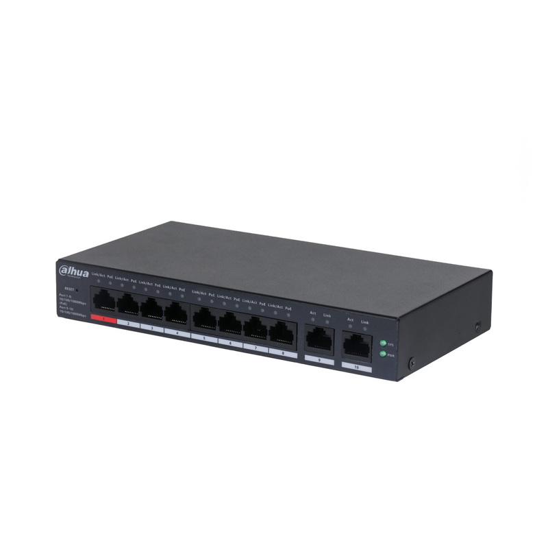 Switch cloud POE de 8 puertos UPLINK 110W CS4010-8GT-110 Marca: Dahua
