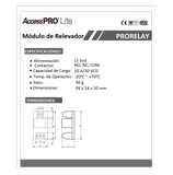 Módulo de Relevador Capacidad 3A/125 VCA PRORELAY Marca: ACCESSPRO