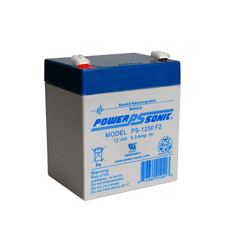 Batería recargable 12V-5A PS-1250F2 Marca: POWER SONIC