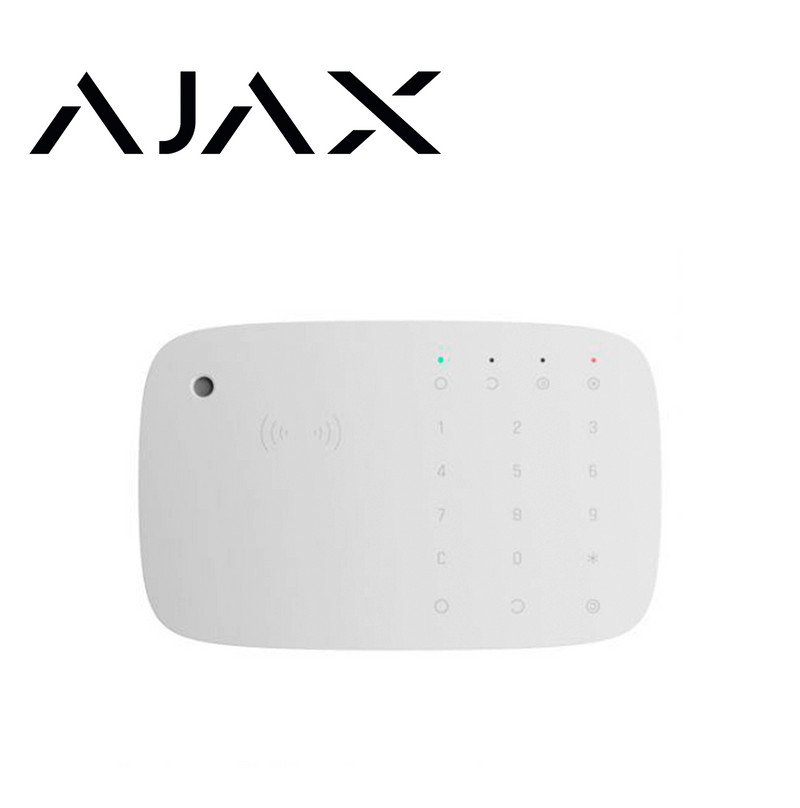 Teclado táctil inalámbrico con sirena incluida y lector de tarjetas 28296.91.WH3 AJKEYPADCOMBI Marca: Ajax