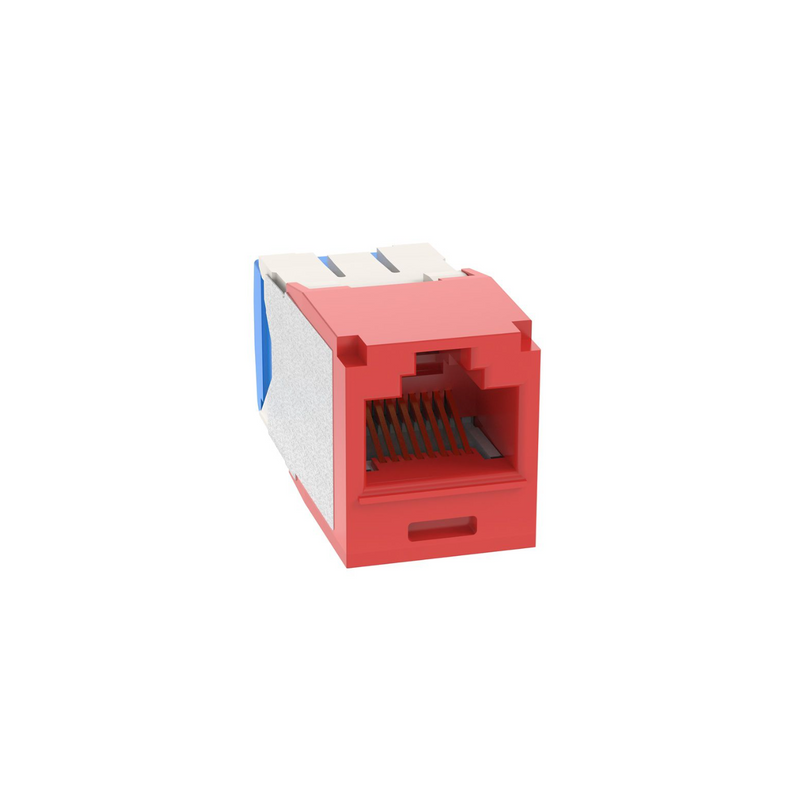 Jack PN TG minicom CAT6A rojo Marca: PANDUIT