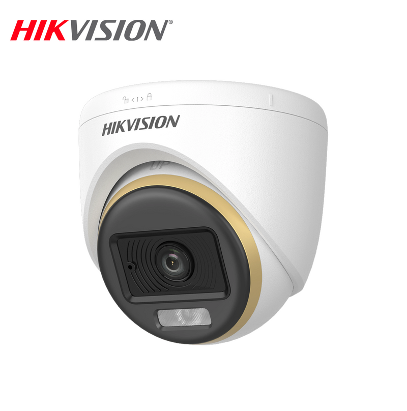 Camara Turret Analógica 2 MP 2.8 mm con Micrófono DS-2CE70DF3T-LPFS Marca: Hikvision