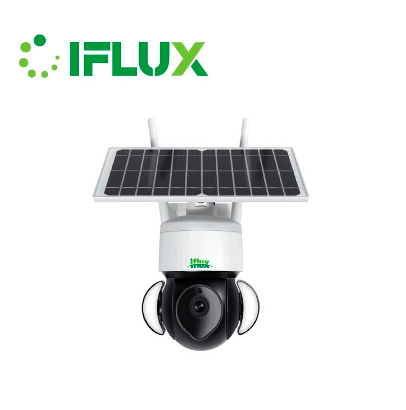 Cámara PT con Alexa Google Home 4G con batería de carga solar Marca: Iflux