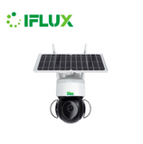 Cámara PT con Alexa Google Home Wifi con batería de carga solar Marca: Iflux