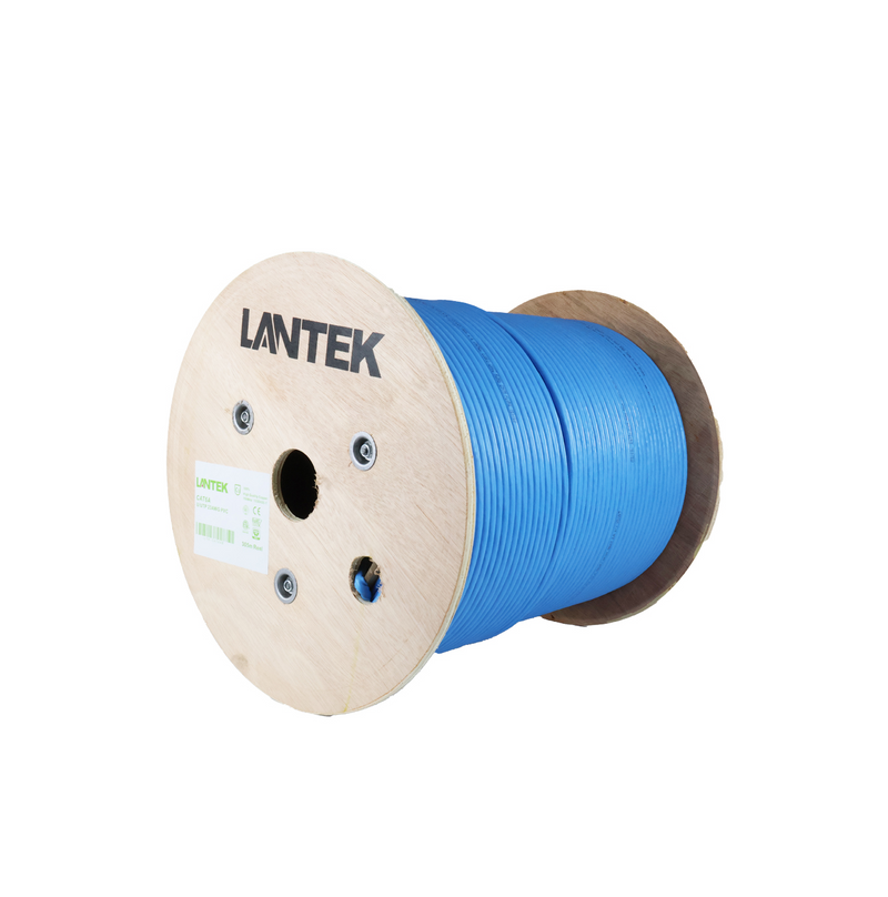 Cable UTP Cat6A azul 305mtrs en carrete LTK-CAT6AB Marca: Lantek