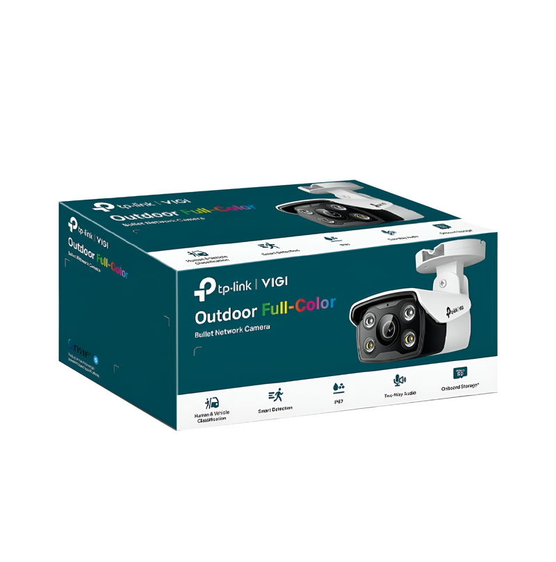 Camara de seguridad bullet IP 4MP Full Color IR/LED 30m DWDR SD 2-way Marca: VIGI By TP-Link