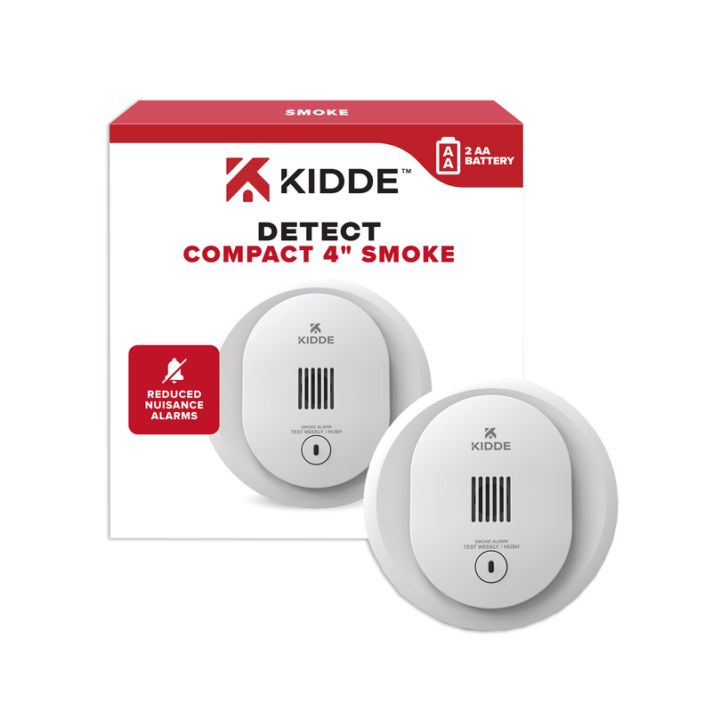 Detector de humo 100% de batería AA 10SDR Marca: Kidde