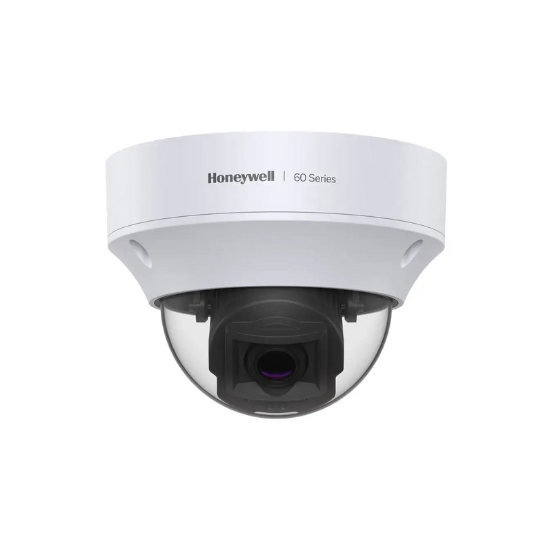 Cámara de seguridad Domo IP de 5MP detección sabotaje 50 mts IR NDAA Marca: Honeywell