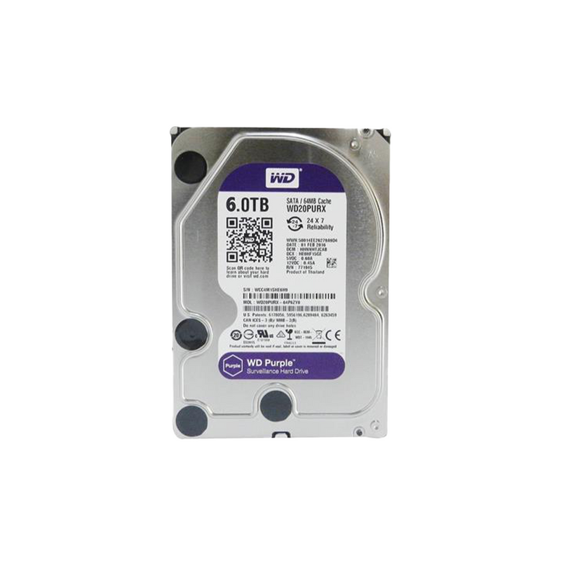 Disco duro 6TB para videovigilancia WD Purple Marca:WD