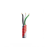 Cable contra incendio 18/2 de 250 ft (76.2 metros) forro de metal con reborde helicoidal rojo Marca: Genesis