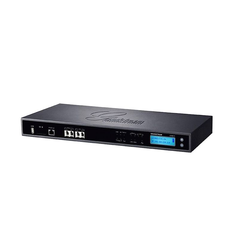 Central Telefónica IP PBX 2000 usuarios 50 TRUNK1 E1/T1 + 2 FXO + 2 FXS UCM6510 Marca: Grandstream