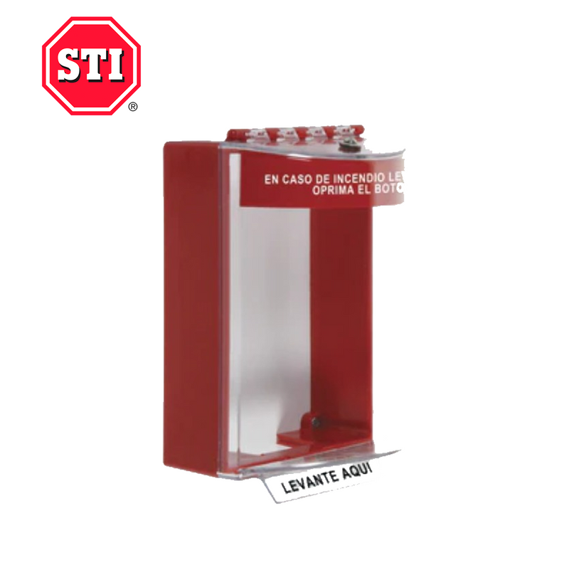 Protector de estacion manual STI, color rojo, sin bocina Español STI13210FR-ES Marca: STI