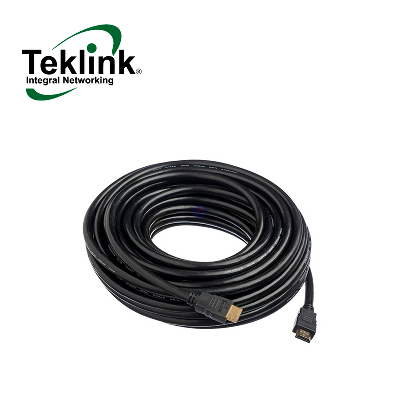 Cable HDMI de alta velocidad 4k, negro, 40 metros CAB-HDMI-40M Marca: Teklink