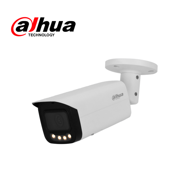 Camara Bullet, IP, 4MP, lente fijo 2.8 mm, iluminador cálido 60m , IP67 IPCHFW5449TASELED Marca: Dahua