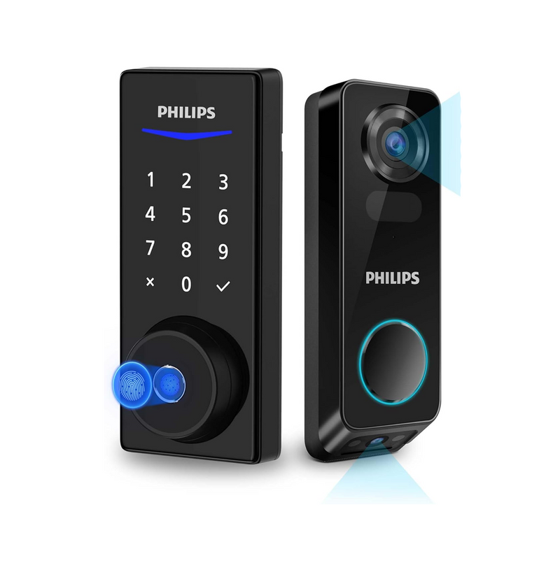 Cerradura inteligente con cámara y timbre incorporado Marca: Philips