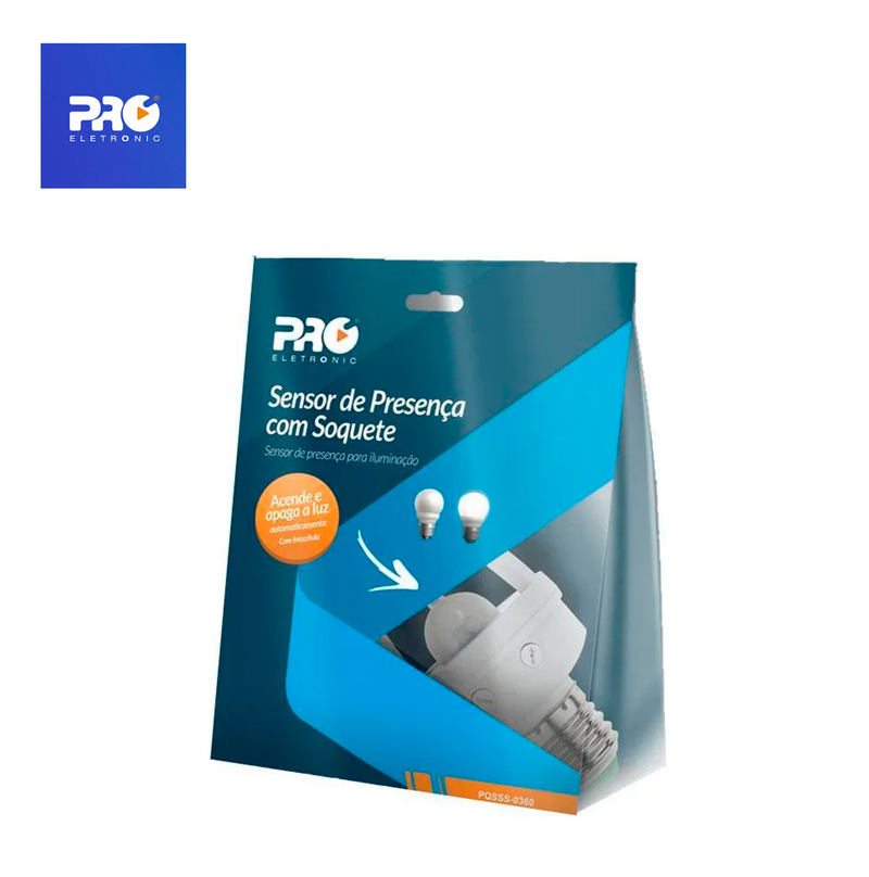 Sensor de movimiento con luz soquet PQSSS-0360 Marca: Pro Electronic