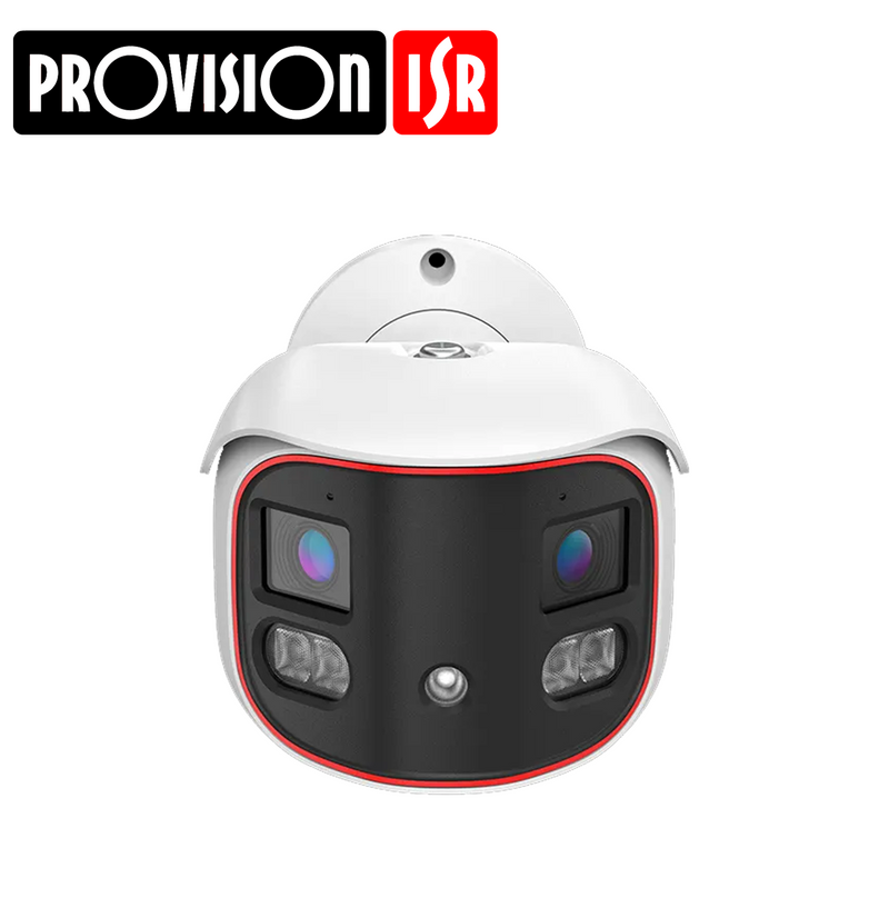 Camara de bala panorámica de lente fija con disuasión activa de 8 MP con LED híbrido y análisis DDA2 BPAN2-340ADRN Marca: Provision