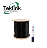 Cable SFTP Cat6 23 AWG con 40% braiding blindado exterior con gel 305 metros CAB-SFTP6OUG Marca: Teklink