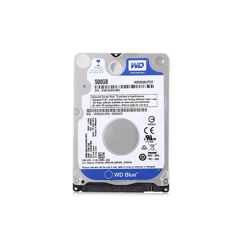 Disco duro de 500GB Blue 2.5″ O 3.5″ HDD500GB Marca: Wester Digital