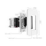 Interruptor de luz inteligente Wi-Fi Marca: MOES