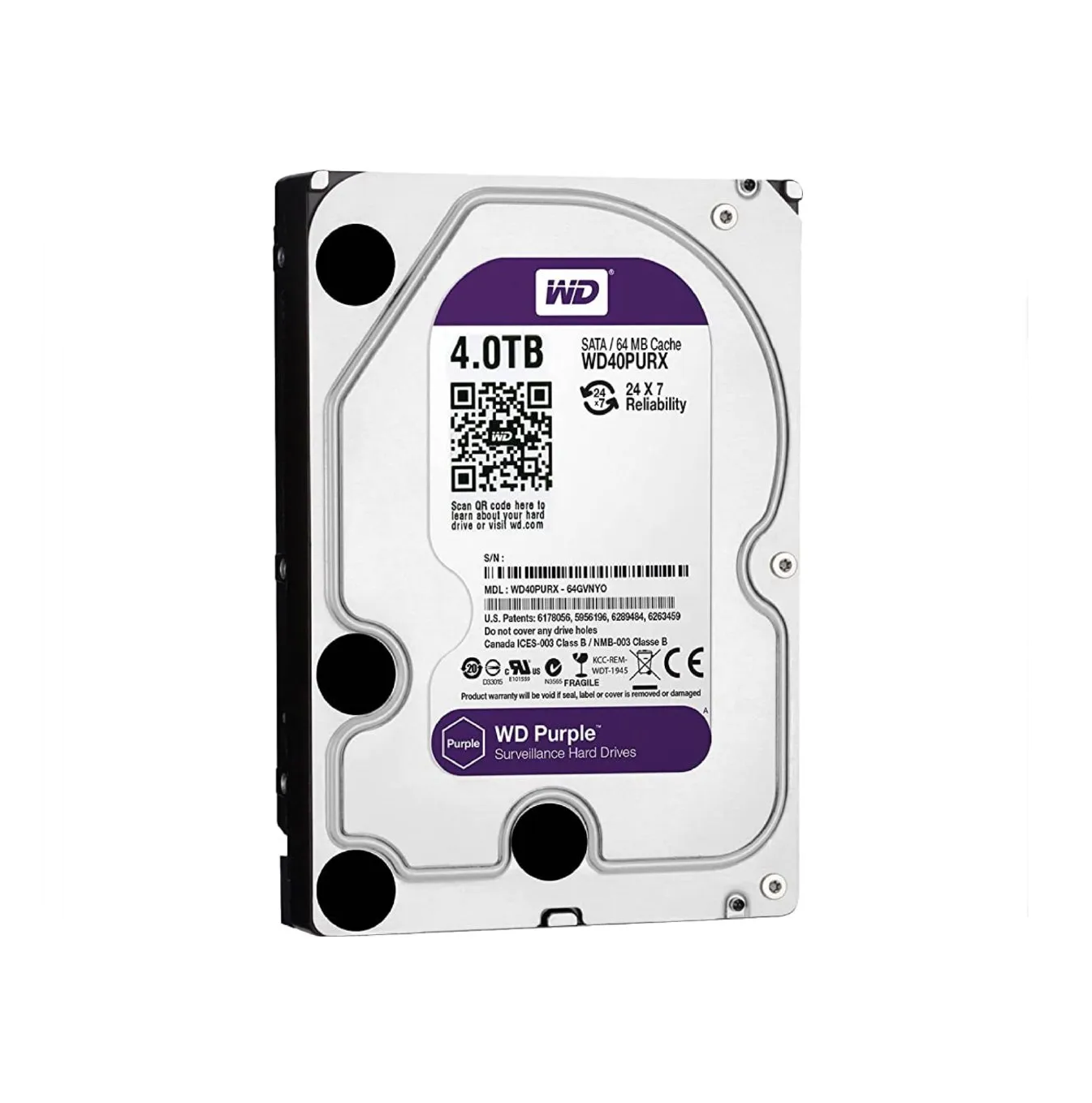 Disco duro de 4TB purple WD40PURX Marca: WD | Security Doctors
