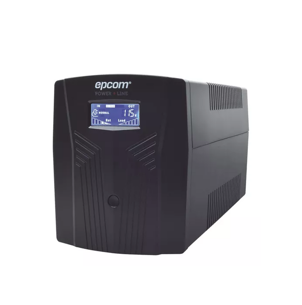 UPS interactiva de 1500VA / 900W de 6 tomas USB RJ45 y pantalla LCD. - EPCOM UPS interactiva de 1500VA / 900W de 6 tomas USB RJ45 y pantalla LCD. - EPCOM