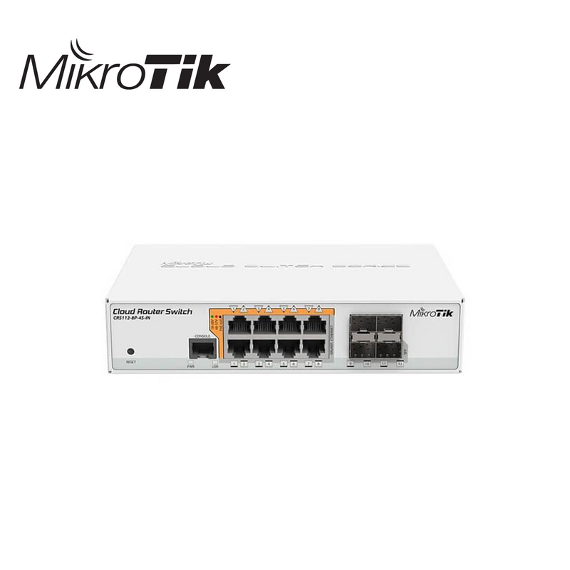 Cloud router switch 112-8P-4S-IN con QCA8511 400Mhz CPU CRS112-8P-4S-IN Marca: Mikrotic