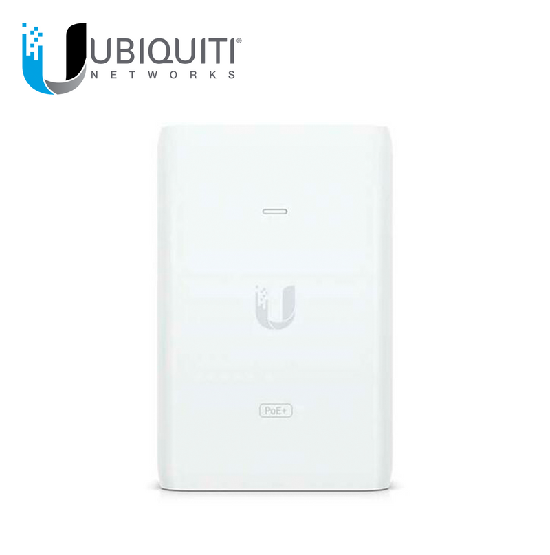 Adaptador PoE+ / U-PoE+ / 48V DC @ 0.65A/ hasta 30W / Gigabit LAN U-POE+ Marca: Ubiquiti