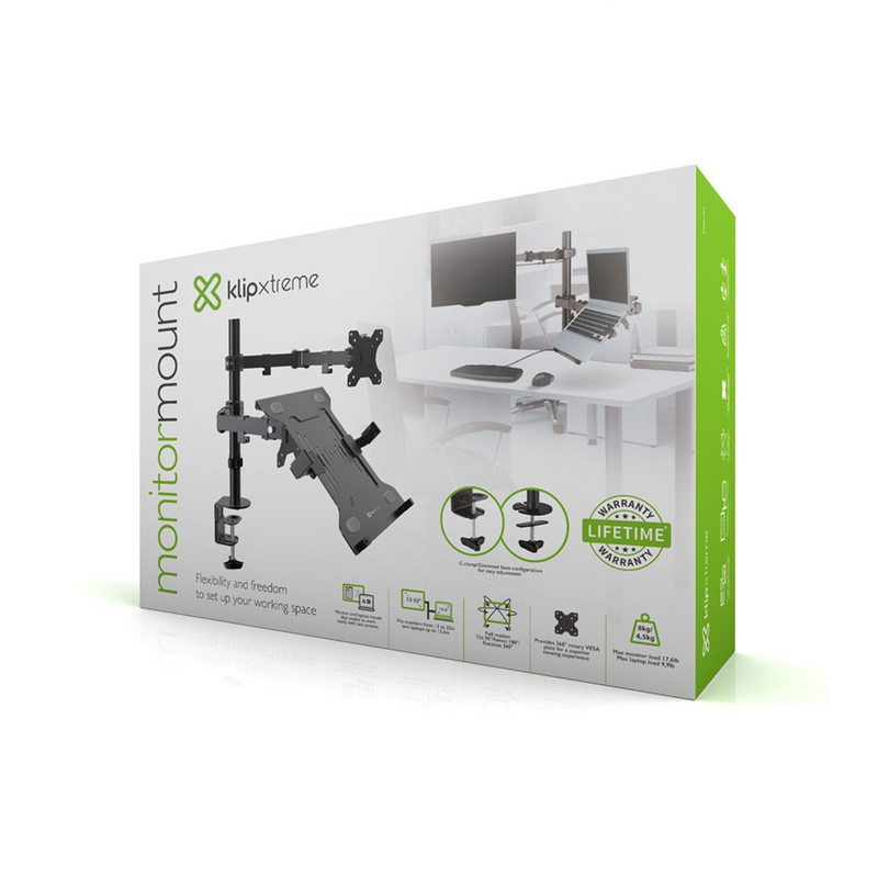 Soporte para portátil y monitor KMM-301 Marca: Klip Xtreme