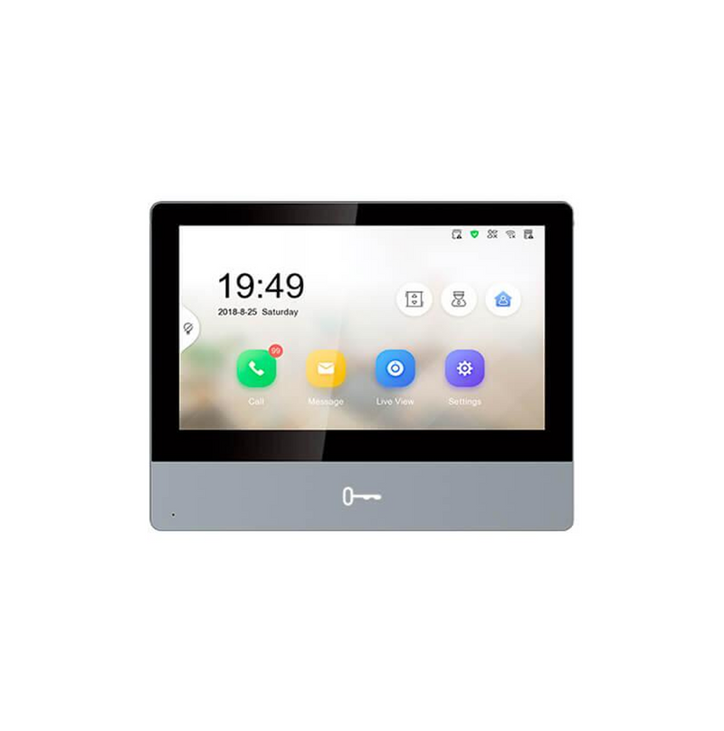 Monitor IP Touch Screen 7" para videoportero IP modular Marca: Hikvision
