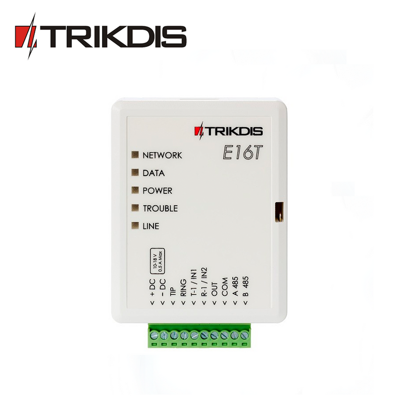 Comunicador Ethernet E16T Marca: TRIKDIS