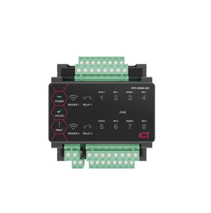 Expansor de lector Protege Half DIN Rail para 2 lectores PRT-HRDM-DIN Marca: ICT