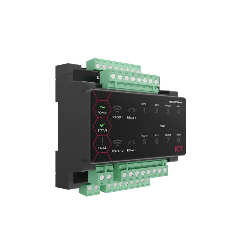 Expansor de lector Protege Half DIN Rail para 2 lectores PRT-HRDM-DIN Marca: ICT