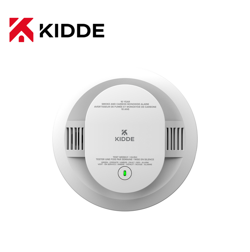 Detector de humo y monóxido de carbono 100% inalámbrico batería AA 30CUDR Marca: Kidde