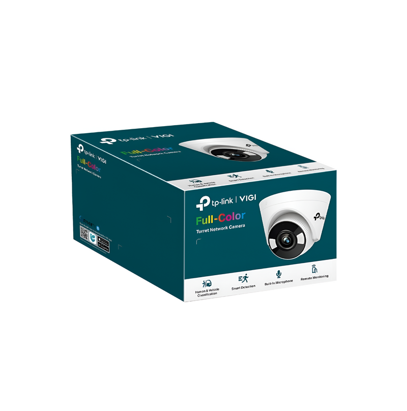 Camara de seguridad IP turret de 4MP Full Color IR/LED 30m DWDR SD 2-way Marca: VIGI By TP-Link