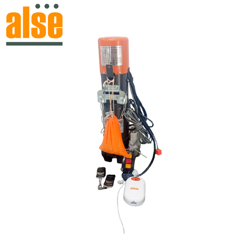 Motor de Cortina CM-600kg Placa y kit de anclajes Recep & Controles Marca: Alse