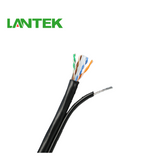 Cable UTP CAT6 Outdoor 0.57mm(23AWG) PE CMX Negro LTK-C6XM Marca: LANTEK