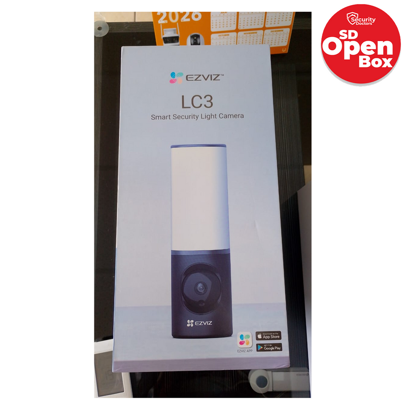 (Caja abierta) Cámara de seguridad Wi-Fi con iluminación inteligente LC3-LIQ- Marca: Ezviz
