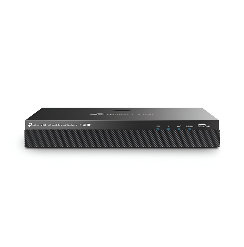Videograbador IP NVR de 16 canales 8MP PoE+ 80 Mbps Marca: VIGI By TP-Link