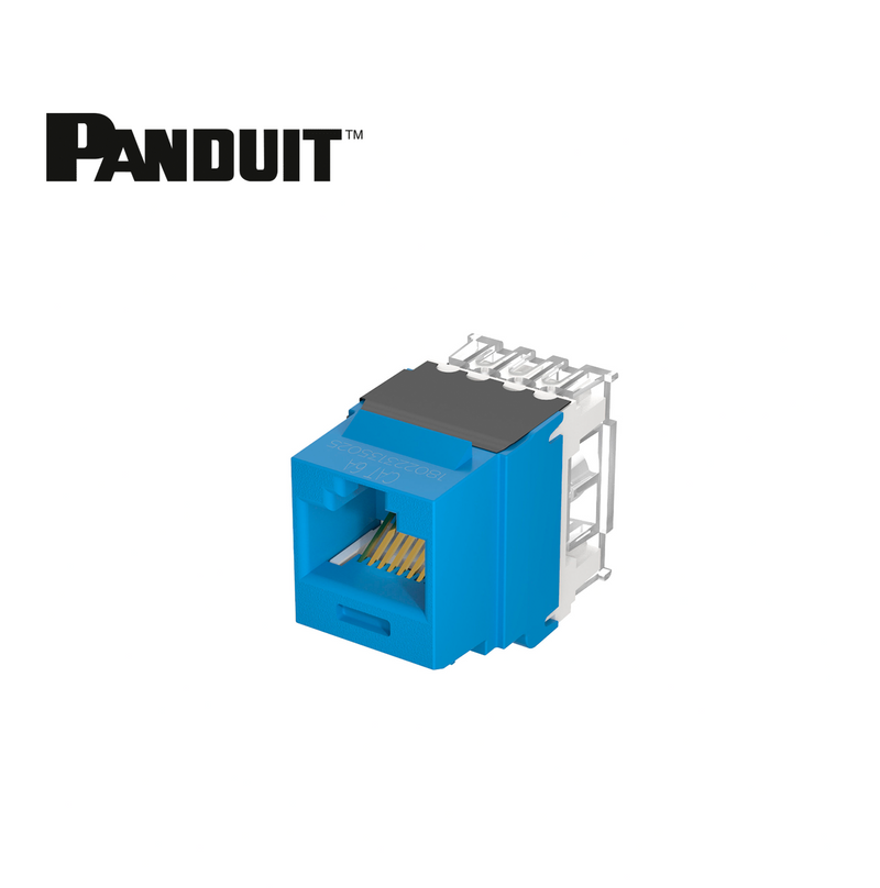 Módulo de ficha Keystone tipo punchdown UTP RJ45 categoría 6A NK6X88MBU Marca: Panduit