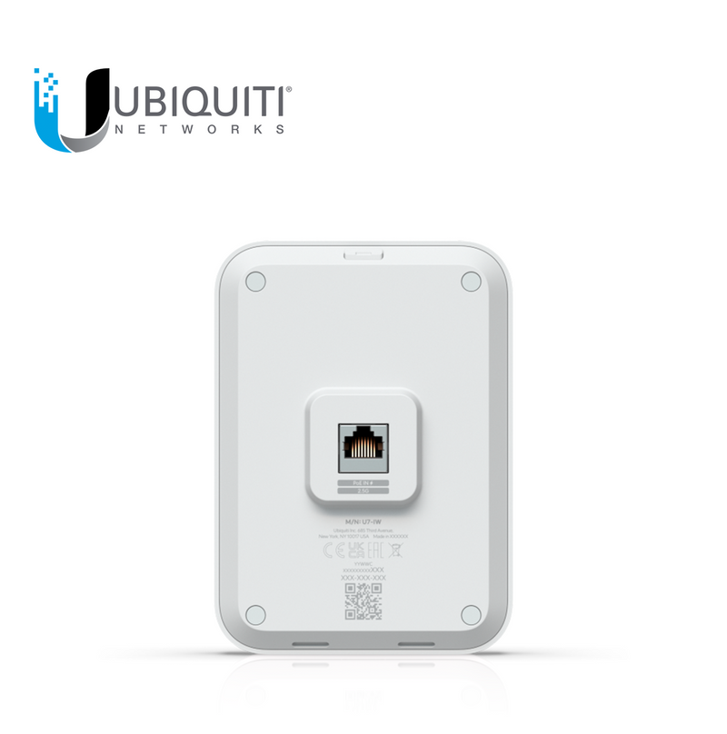 Punto de acceso WiFi 7 de pared con 4 flujos espaciales y un conmutador PoE de 2,5 GbE integrado U7-IW Marca: Ubiquiti