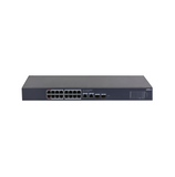 Switch cloud de 16 canales POE GIGA+2 Uplink combo SFP Marca: Dahua