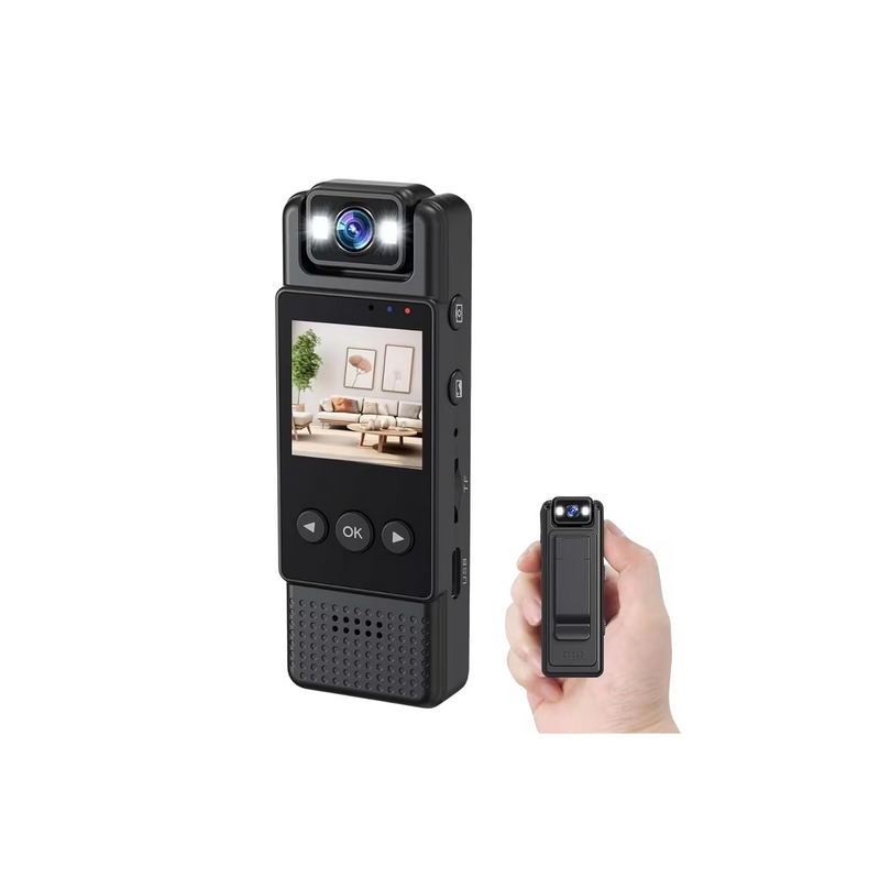 Mini cámara corporal, tipo clip con pantalla de 1.5" Marca: General