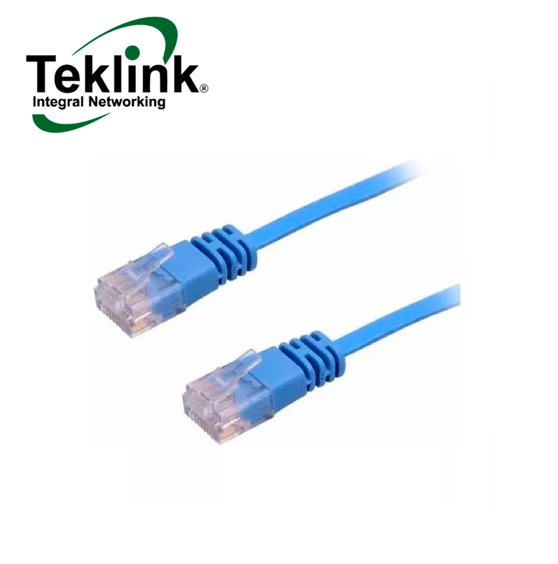 PATCH CORD UTP CAT 6 4PR 24AWG AZUL 1FT (0.30MTS) PCMTL601FTBL Marca: Teklink