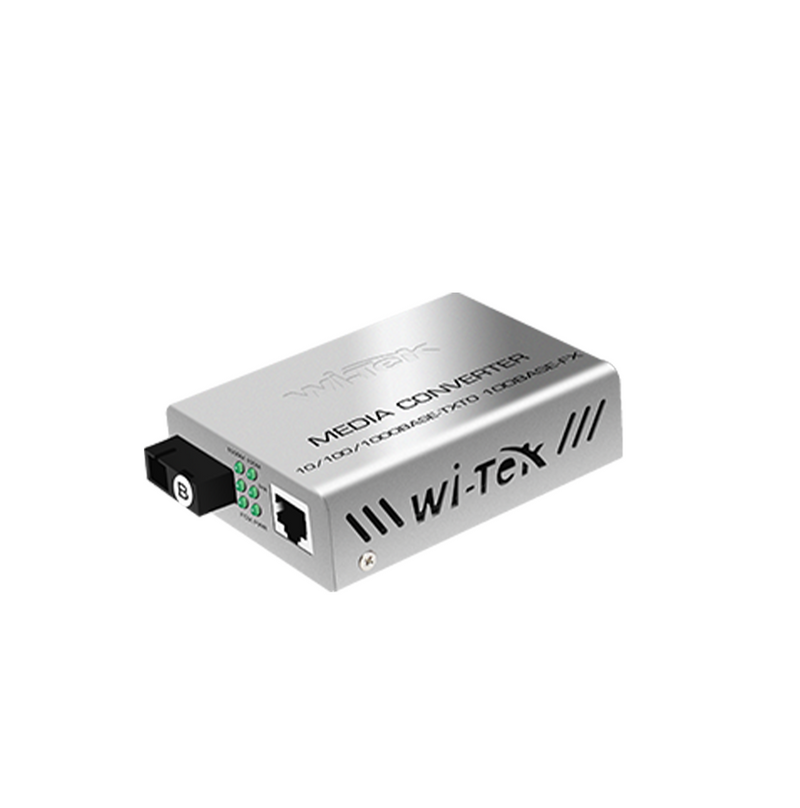 Convertidor de medios de fibra óptica monomodo de 3KM 1000Mbps WI-MC103G Marca:Wi-Tek