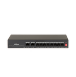 Switch POE (AF/AT) de 8 puertos + 2uplink 10/100 WATCHDOG distancia hasta 250m Marca: Dahua