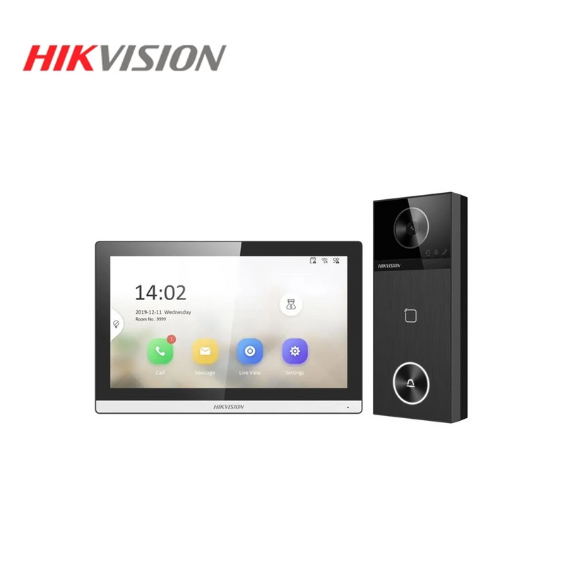 Kit de videoportero DS-KIS610-P (O-STD) (E) color negro Marca: Hikvision